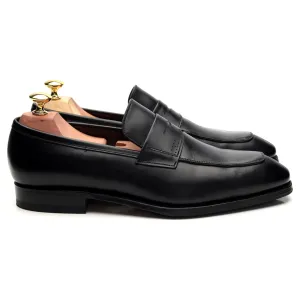 '10082' Black Leather Loafers UK 7.5 EE
