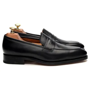 '101330' Black Leather Loafers UK 8