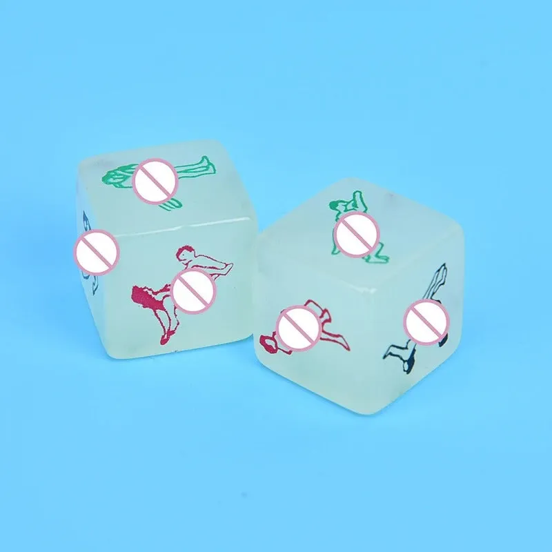 13530 2b-02-06 Dados luminosos eróticos de 6 lados para parejas