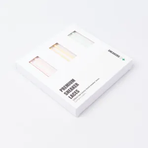 3 PACK GIFT BOX: LUXURY ROUND SNEAKER LACES (LOW'S) 120cm: PASTEL PINK, YELLOW & GREEN