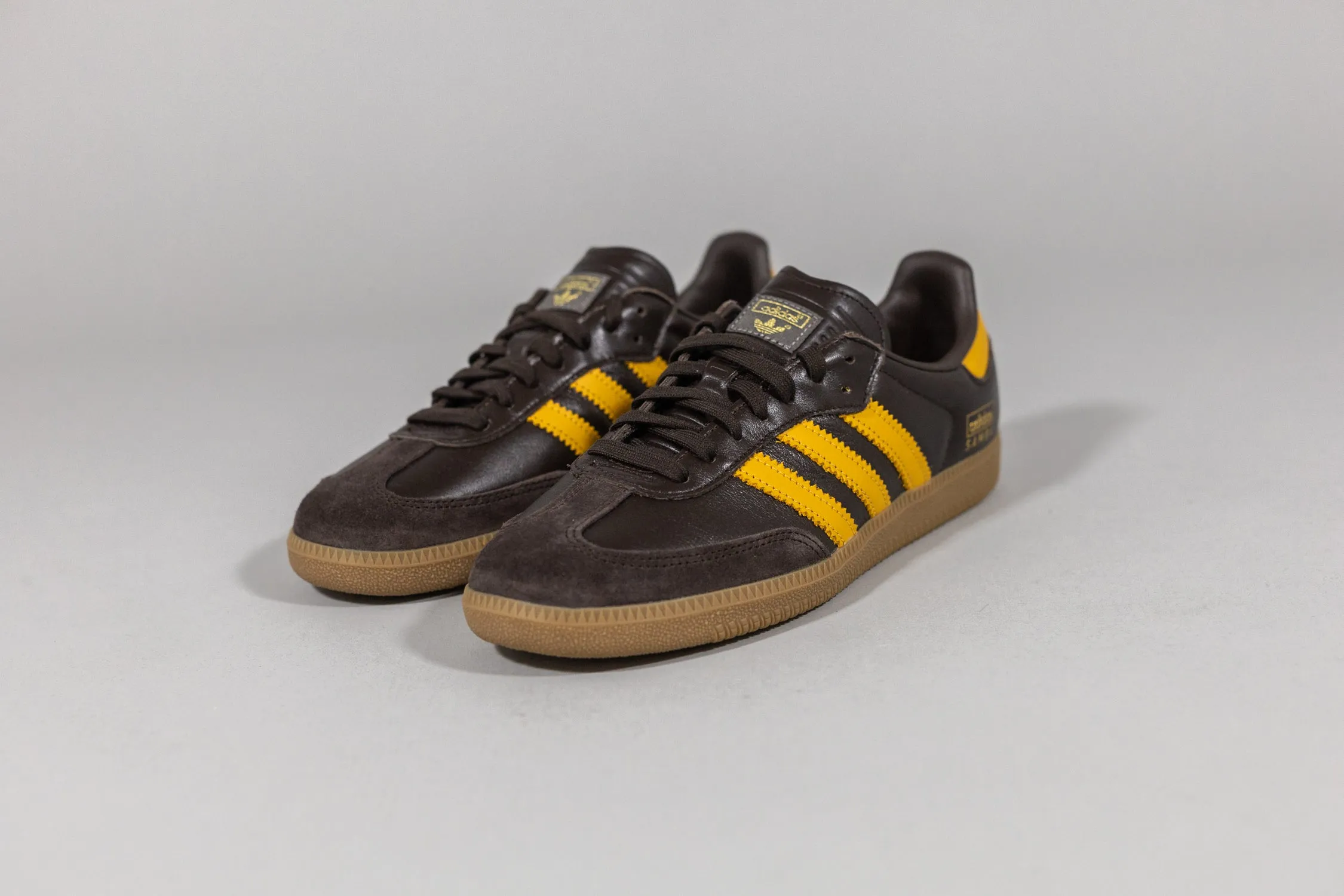 adidas Samba OG 'Dark Brown & Preloved Yellow'