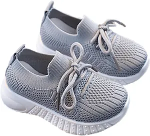 Baby Boy Girl First Walking Shoes Toddler Infant Mesh Sneakers Breathable Lightweight Non-Slip Rubber Sole Summer