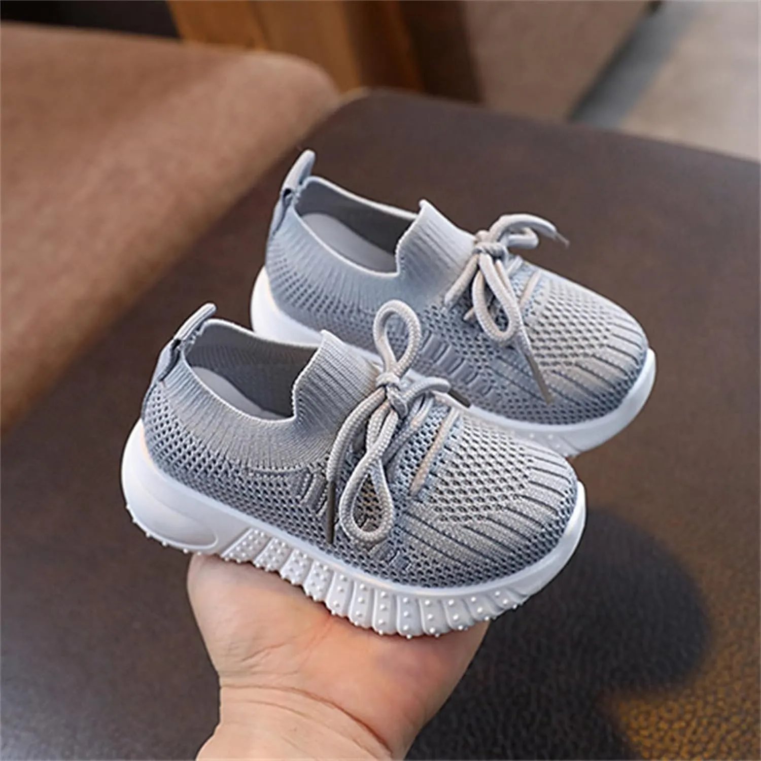 Baby Boy Girl First Walking Shoes Toddler Infant Mesh Sneakers Breathable Lightweight Non-Slip Rubber Sole Summer
