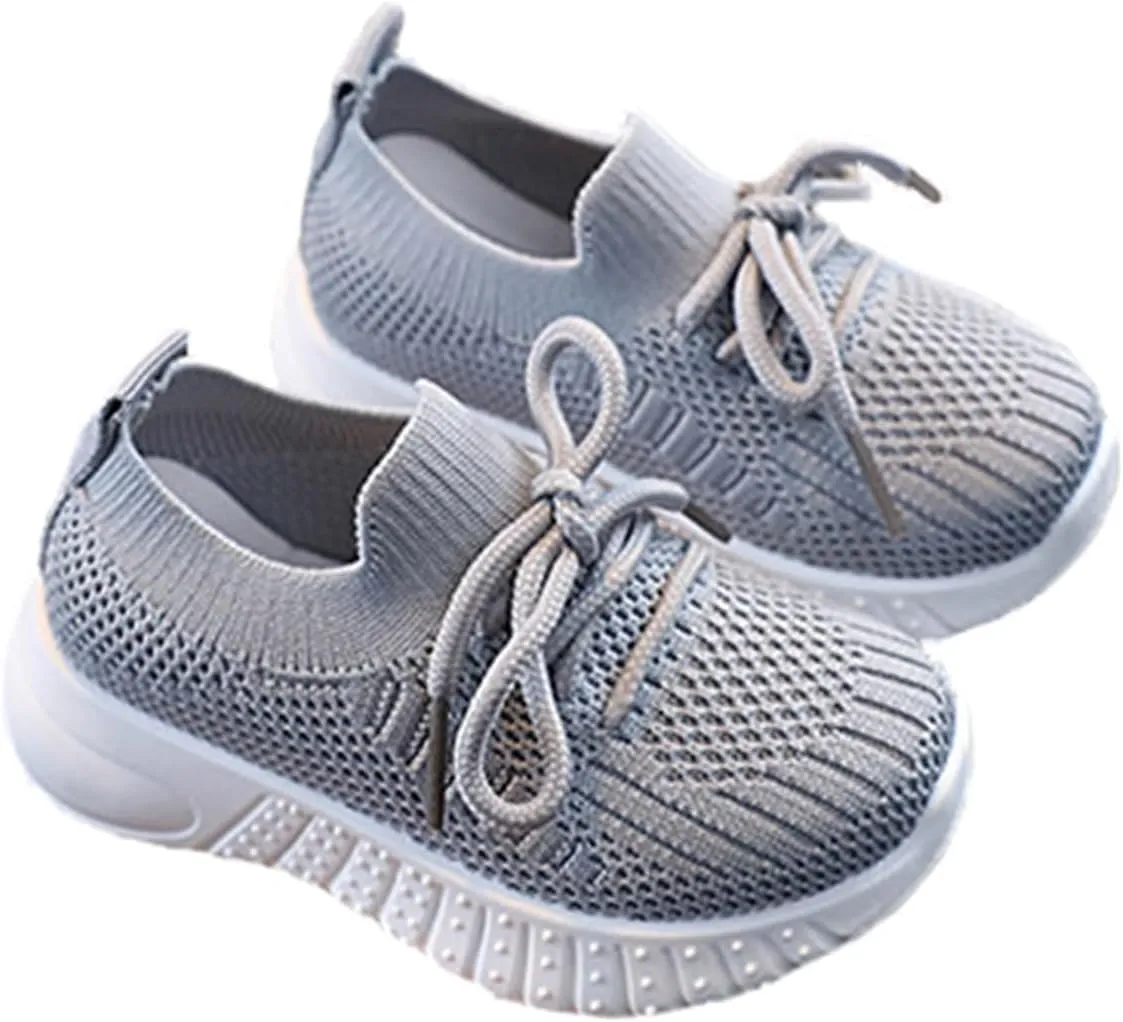 Baby Boy Girl First Walking Shoes Toddler Infant Mesh Sneakers Breathable Lightweight Non-Slip Rubber Sole Summer