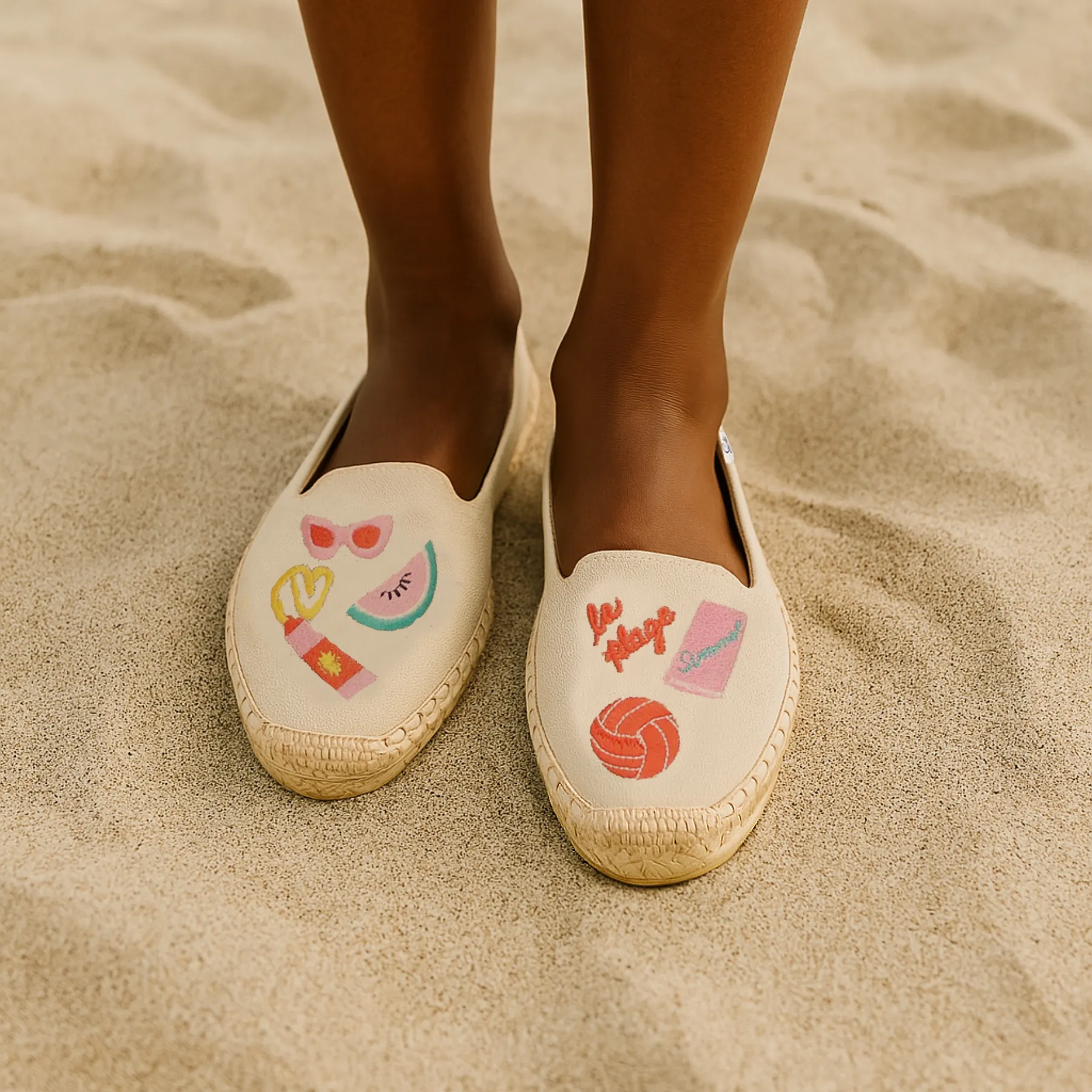 Bayside Beach Club Espadrille La Plage Creme