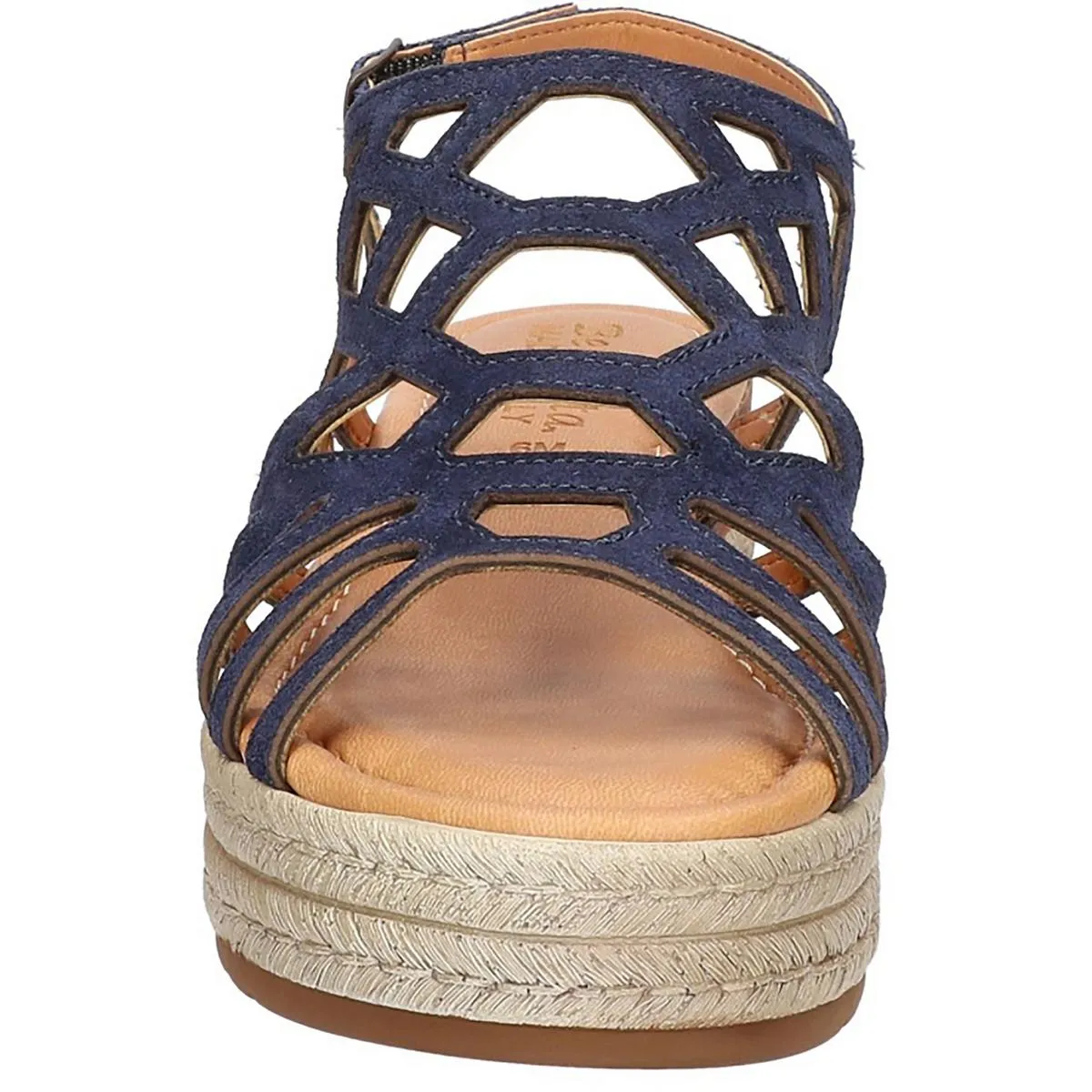 Bella Vita Womens Zip Italy Leather Espadrilles Wedge Sandals