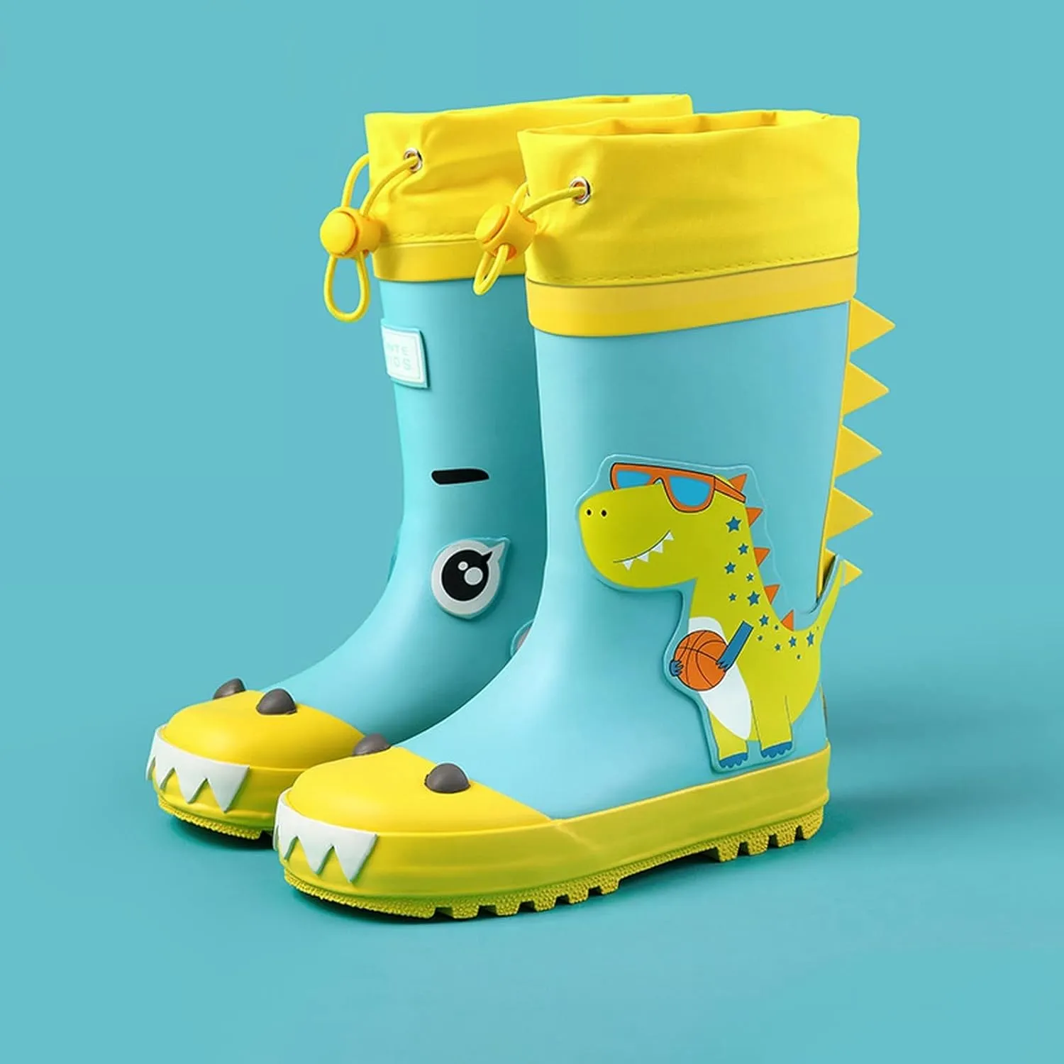 Big Boys Rain Boots Spac Toddler Kids Rain Boots Waterproo Rubber Boots For Girls Boys With Astronaut Patterns
