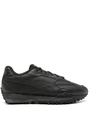 Blacktop Rider faux-leather sneakers