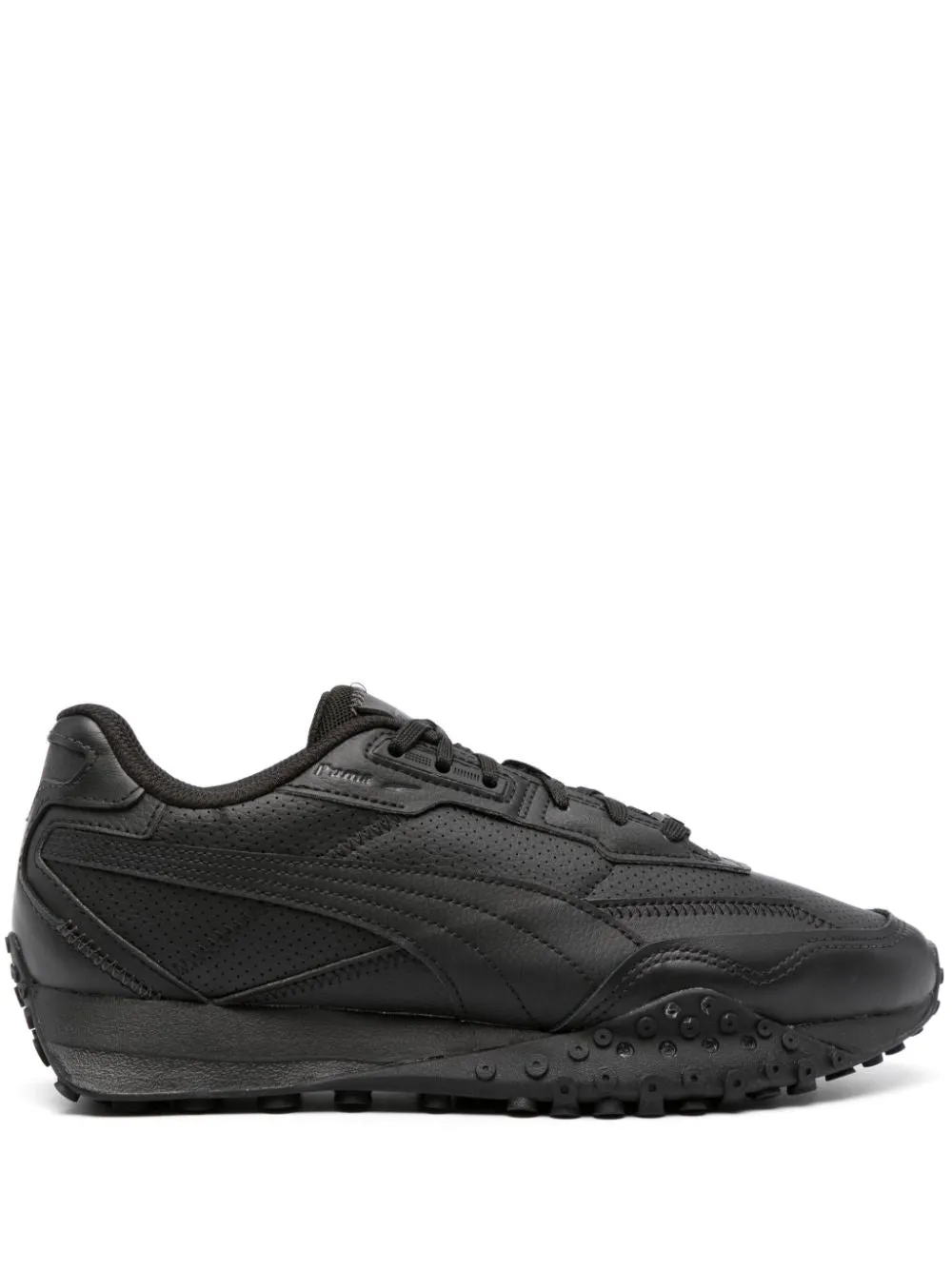 Blacktop Rider faux-leather sneakers