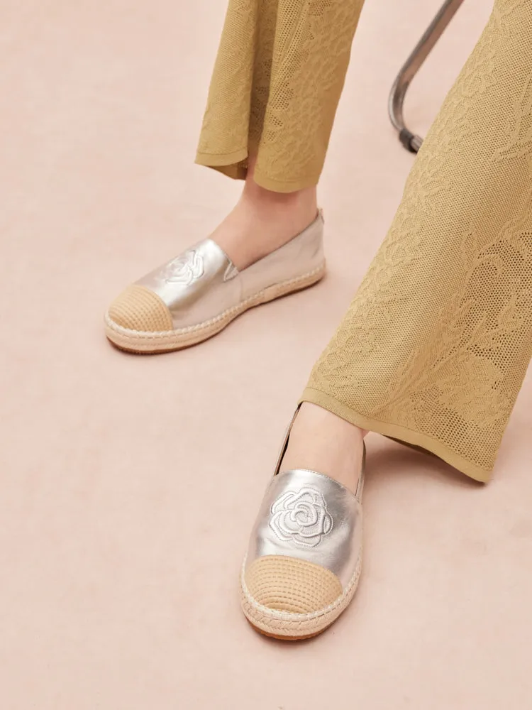 Brea Embossed Espadrille Flats