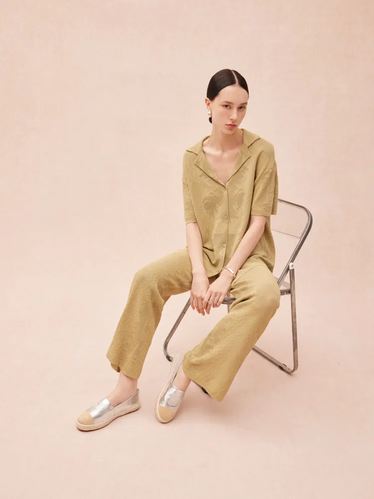Brea Embossed Espadrille Flats