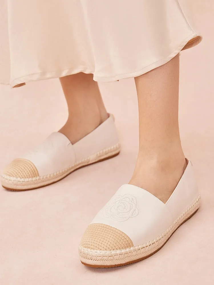 Brea Embossed Espadrille Flats