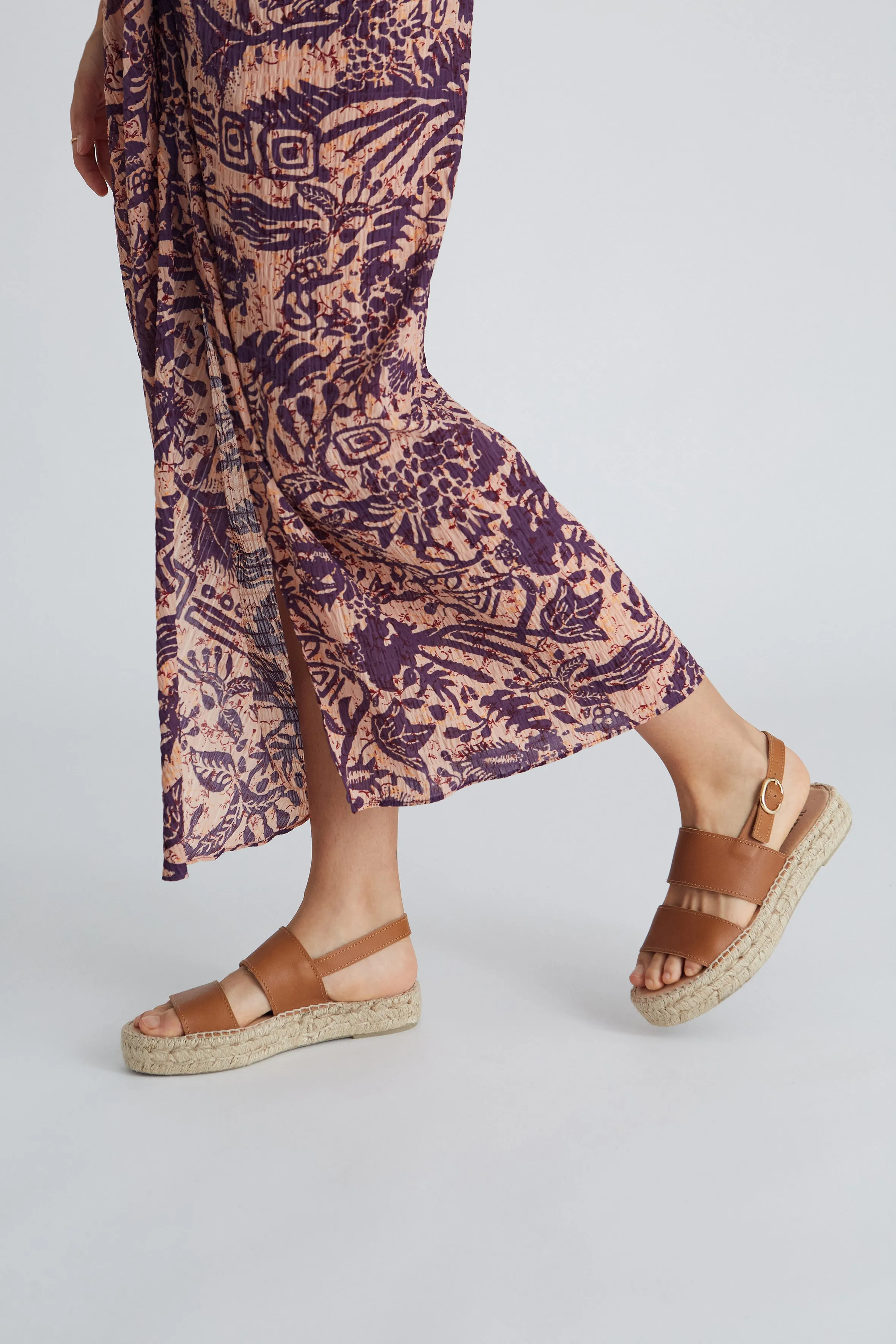 Brown Double Strap Sandal