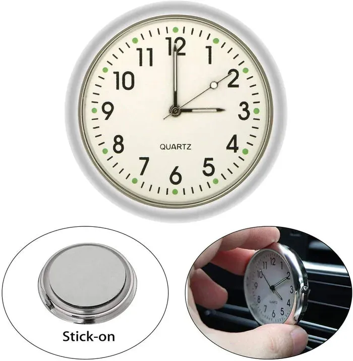 Car sticker luminous clock