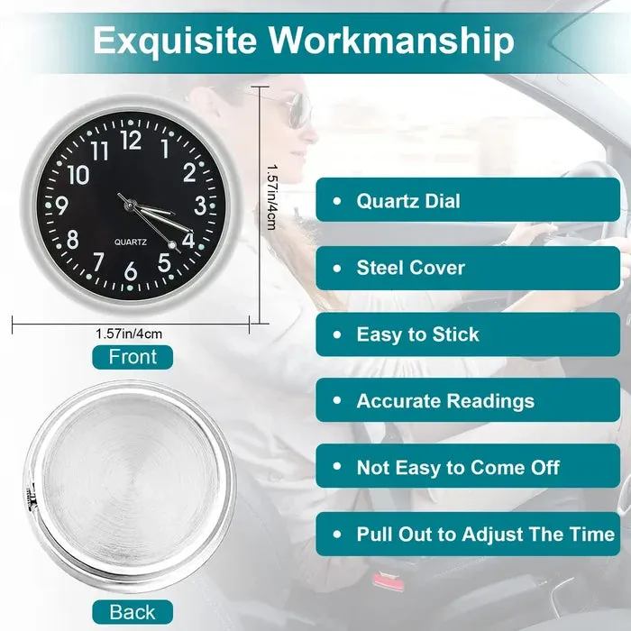Car sticker luminous clock