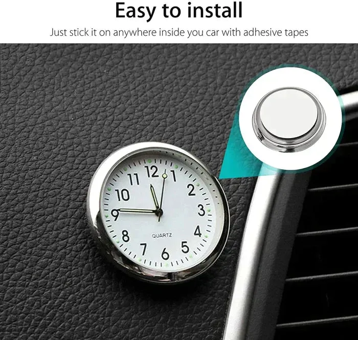 Car sticker luminous clock