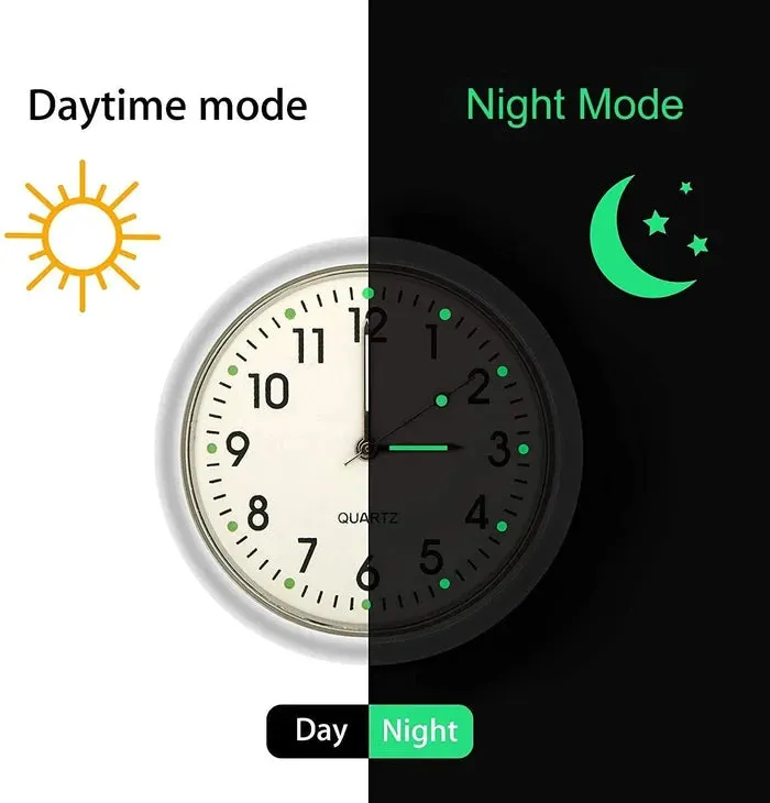 Car sticker luminous clock