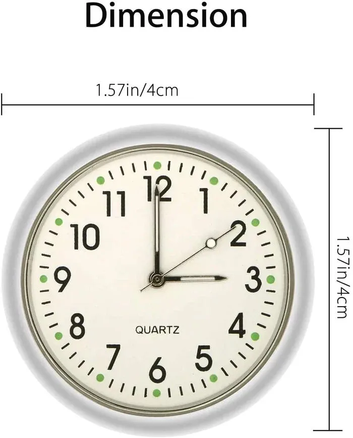 Car sticker luminous clock