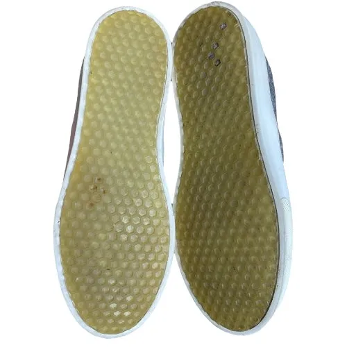 CELINE Slip On Sneakers Wool Heather Grey, Size 40