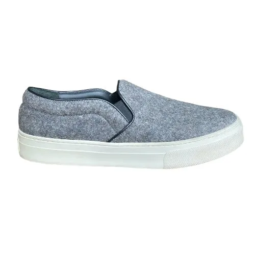 CELINE Slip On Sneakers Wool Heather Grey, Size 40