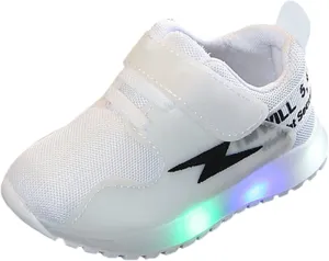 Children Kids Girls Boys Light Luminous Shoes Sport Shoes Crib