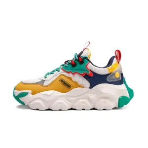 Chunky PU Non Slip Lace Up Sneakers