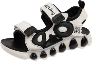 Comfortable Slip-On Kids Sandals Girls Sandals Comfortable Soft Sole Open Toe Fashionable Thick Sole Beach Outdoor Walking Beach Shower Shoes for Boys Girls