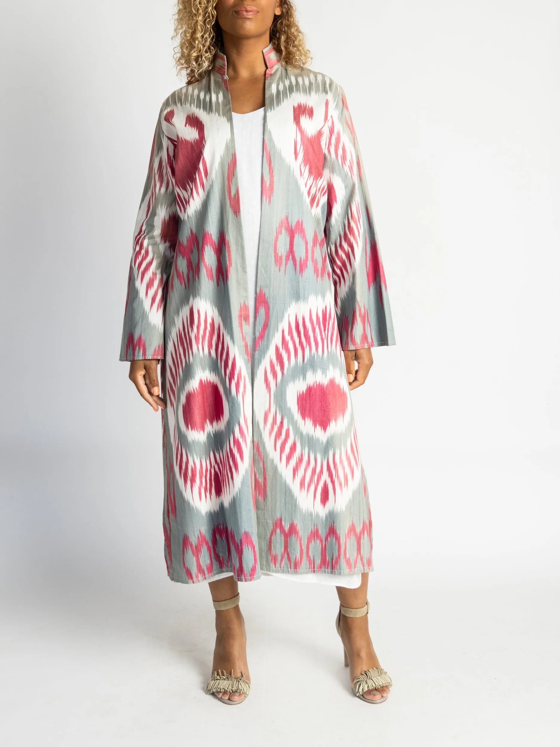 Cotton Crimson Slate Caftan