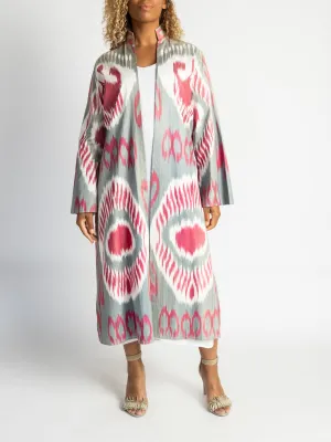 Cotton Crimson Slate Caftan