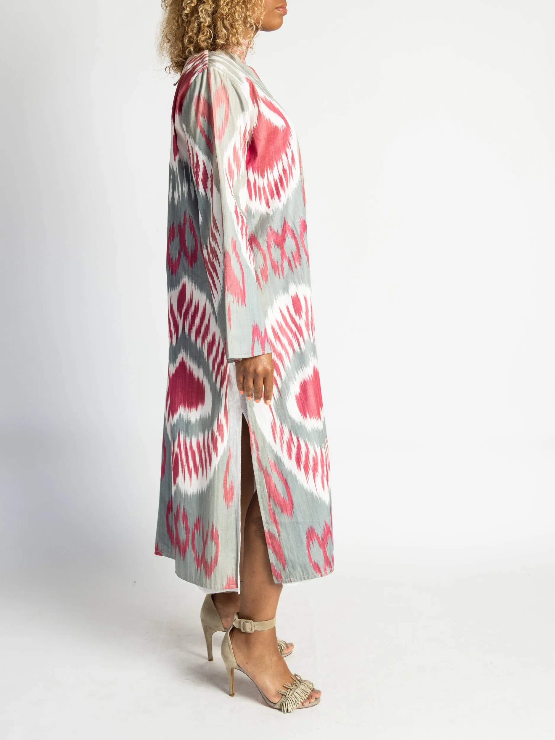 Cotton Crimson Slate Caftan