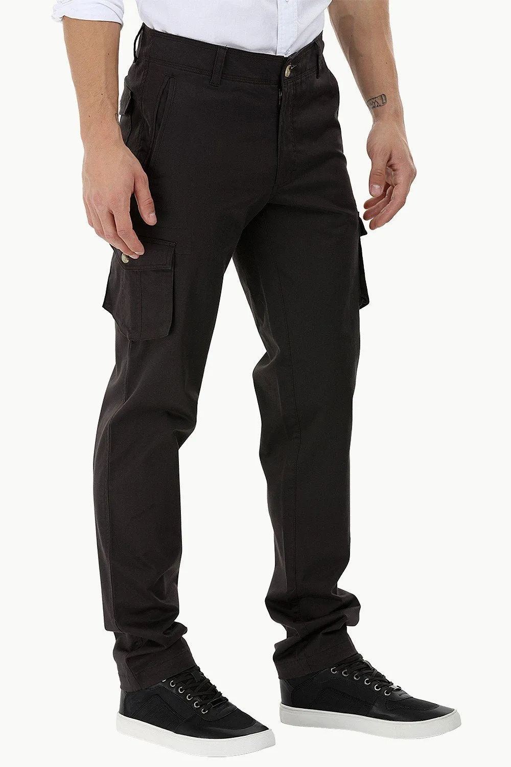 Cotton Twill Cargo Pants