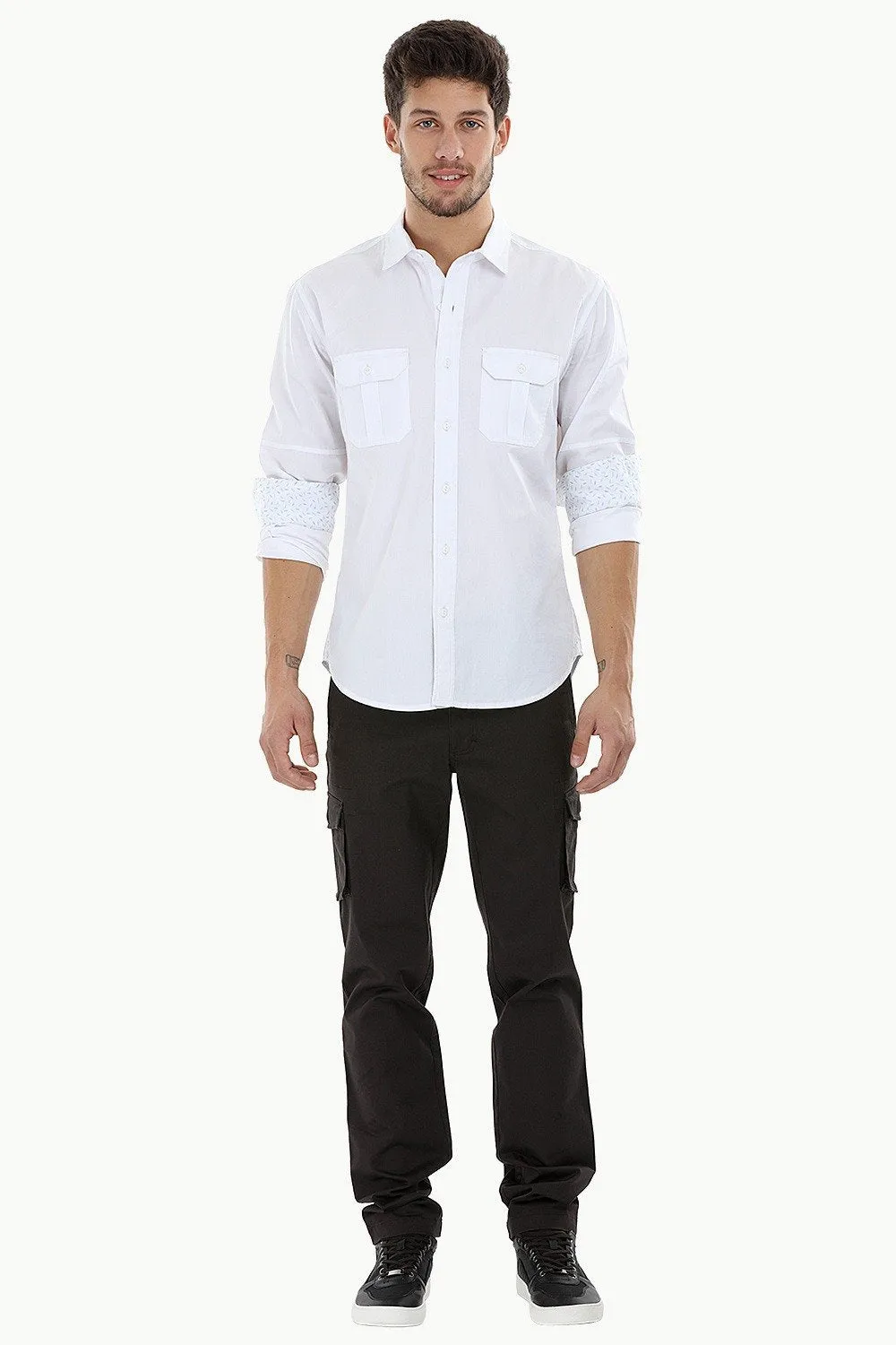 Cotton Twill Cargo Pants