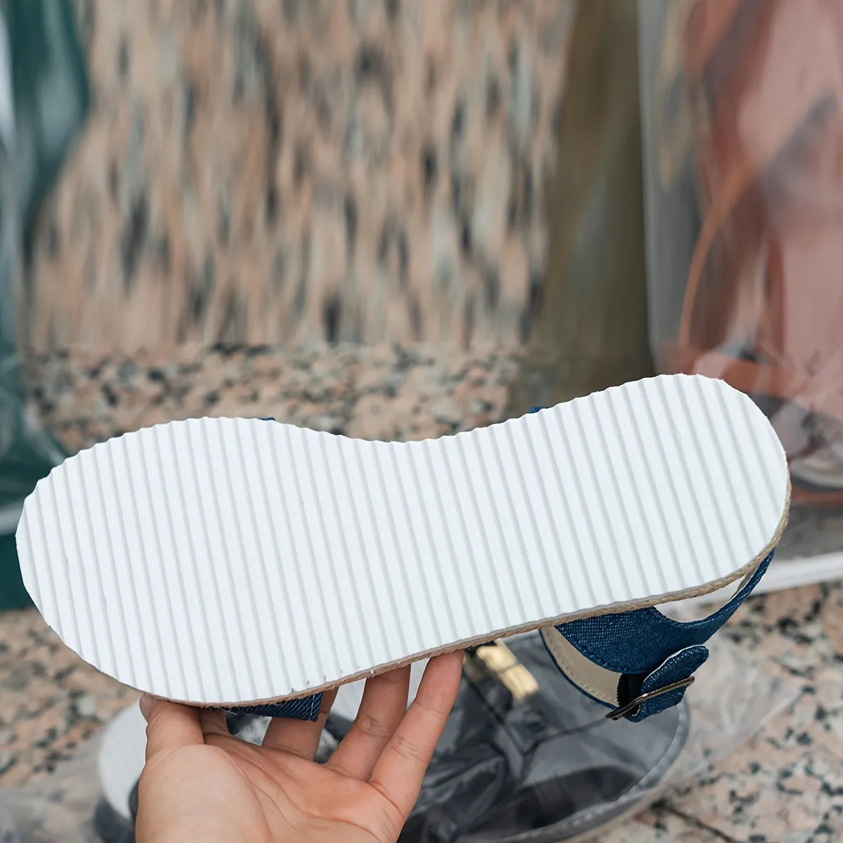 Dames Zomerse Sandalen in Vintage Stijl - Denim Espadrilles, Comfortabel & Lichtgewicht
