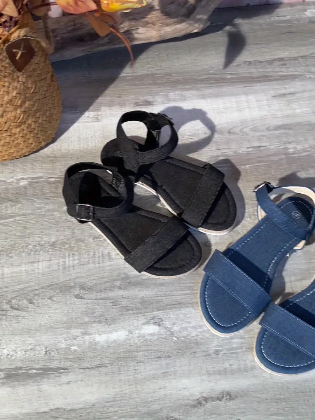 Dames Zomerse Sandalen in Vintage Stijl - Denim Espadrilles, Comfortabel & Lichtgewicht