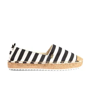 Espadrilles Creta Black Stripes