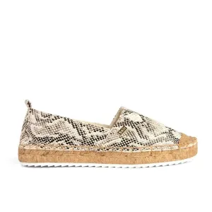 Espadrilles Creta Snake Beige