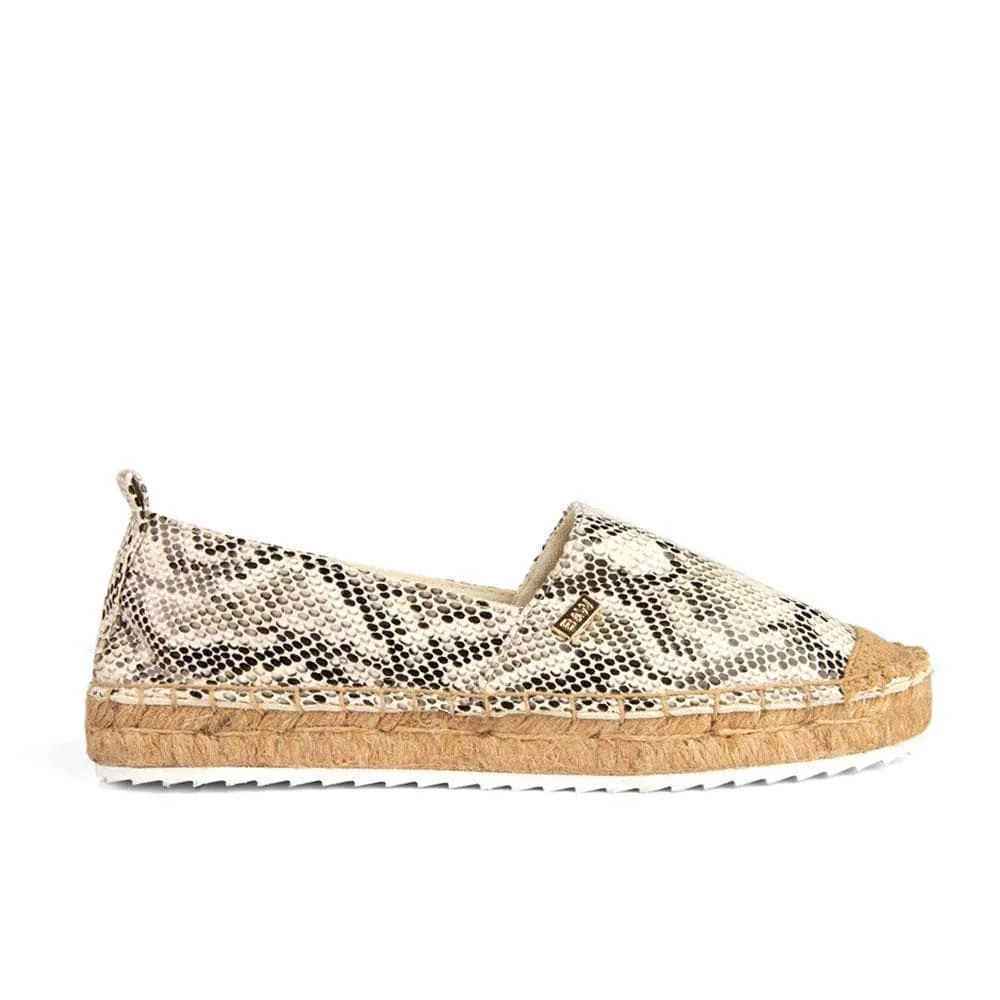 Espadrilles Creta Snake Beige