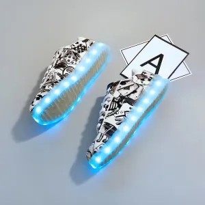 Fashion Graffiti Casual LED Colorful Luminous Shoes