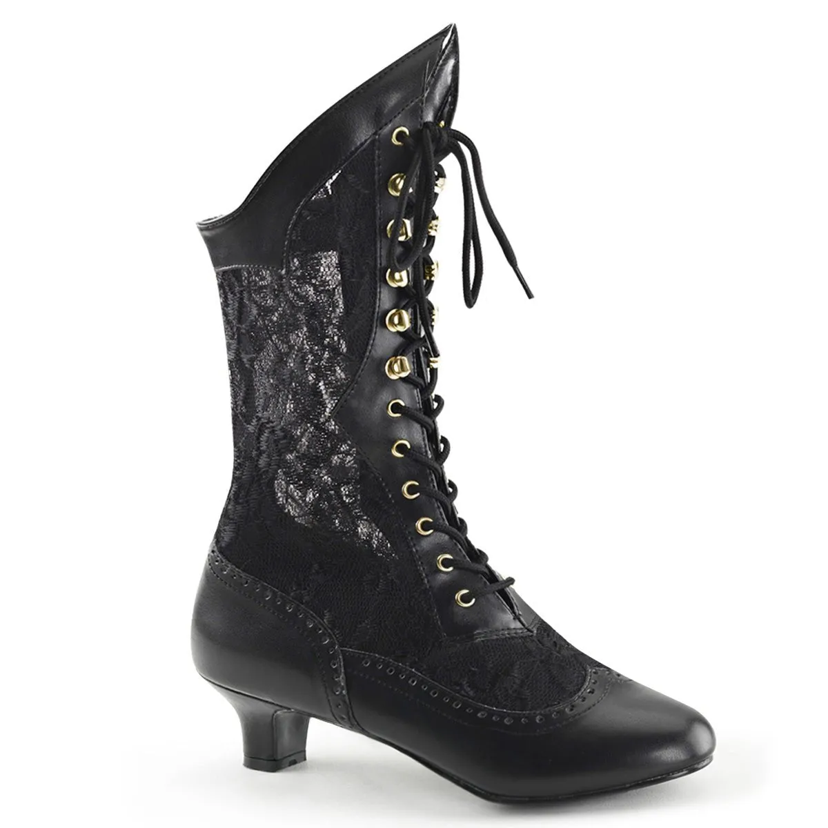 Funtasma Dame 115 Womens 2" Heel, Ankle Length Boots