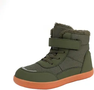Fuzzy Lined Warm Snow Booties For Childrens Boys Girls Kids Open Toe Leather Soft Sole Boots Shoes Non Slip Sneaker