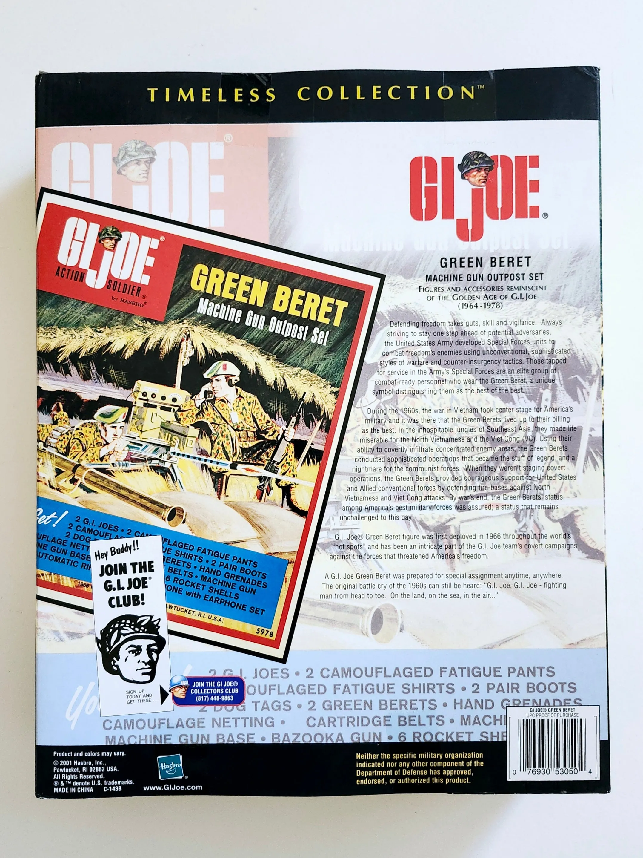 G.I. Joe Timeless Collection Green Beret Machine Gun Outpost 12-Inch Action Figure
