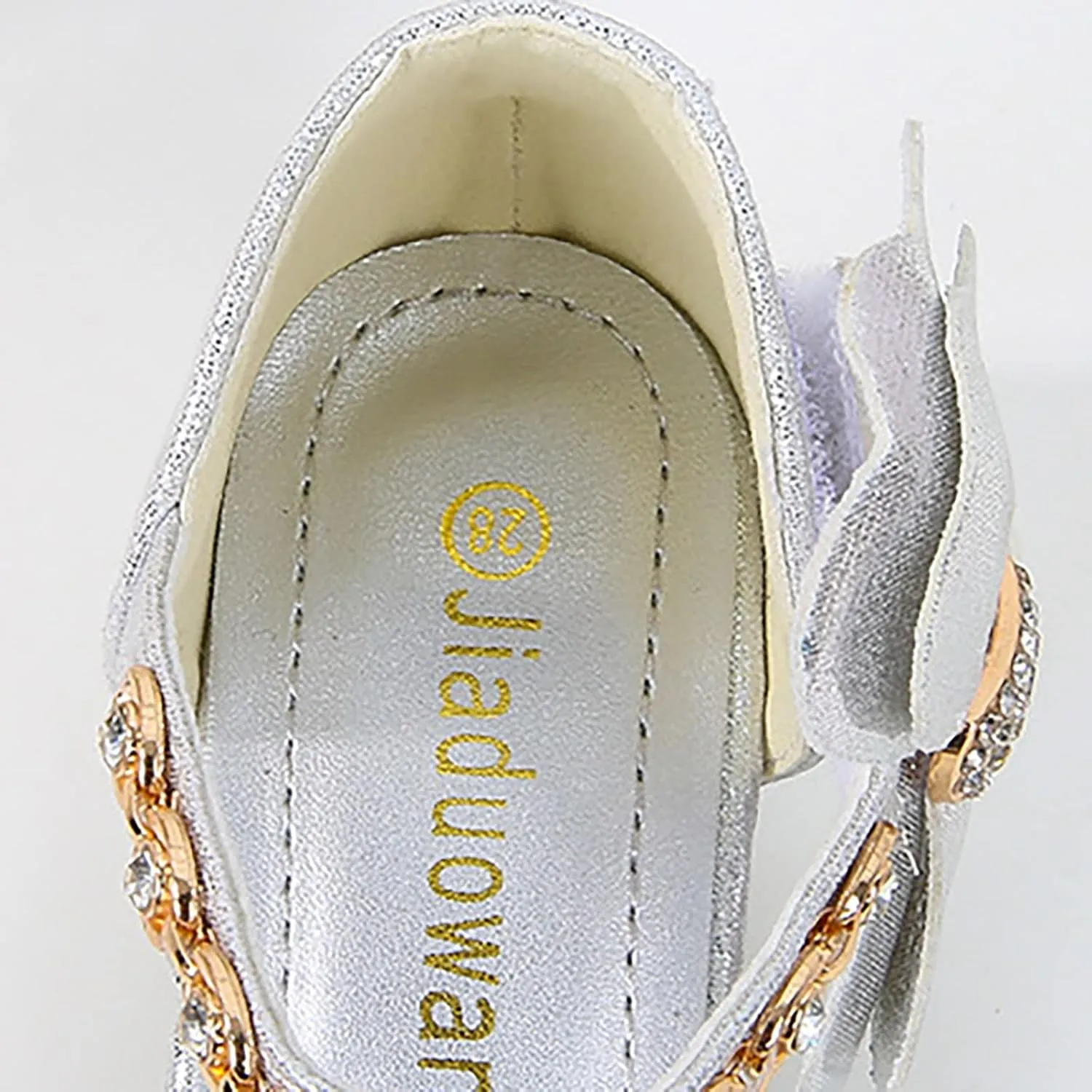 Girls Low Heel Sparkly Dress Shoes Mary Jane Flower Girls Wedding Birthday Par??y Dress Shoes for Little/Big Kids