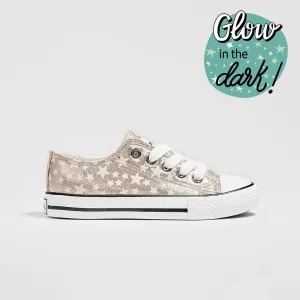 Girl's Platinum Star Sneakers
