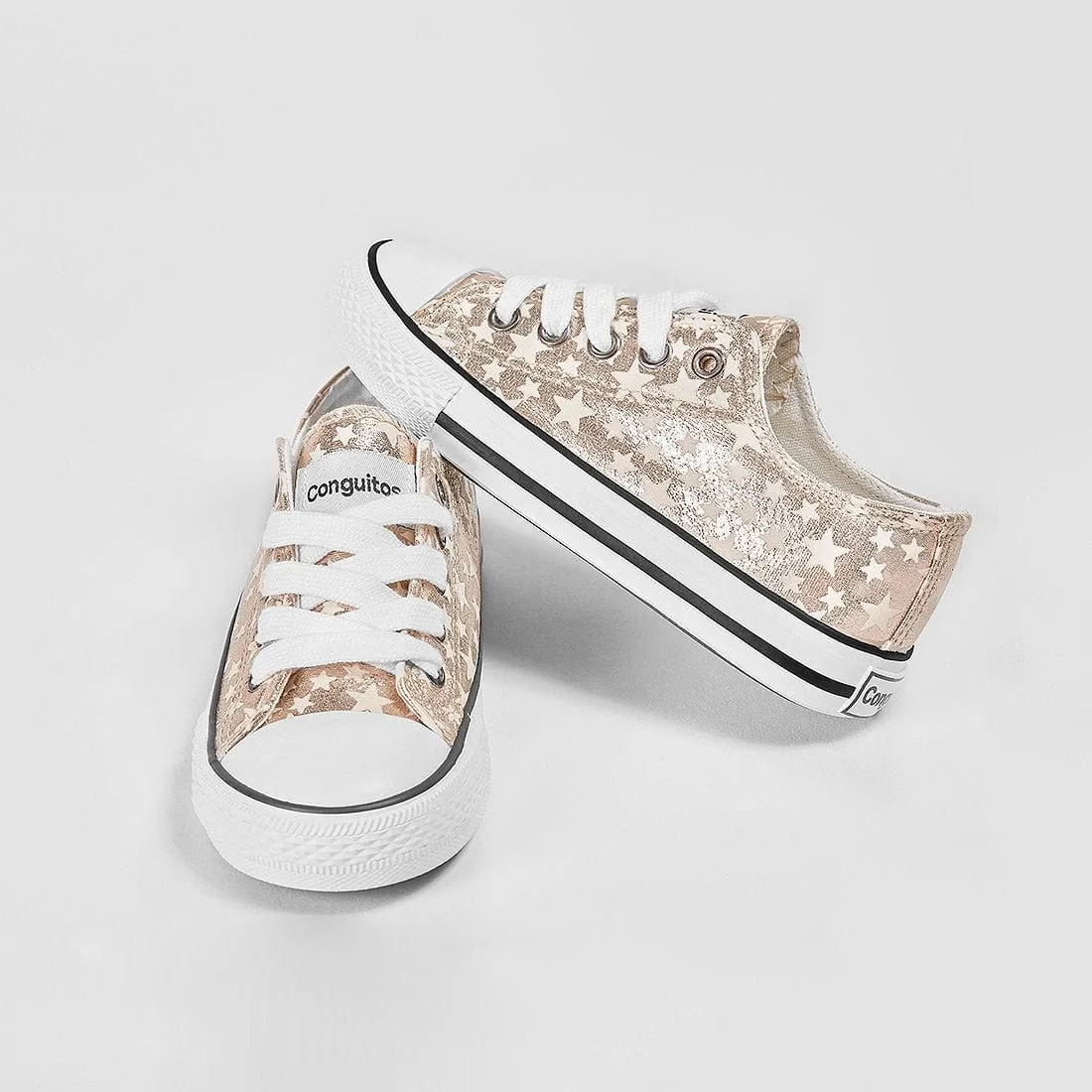 Girl's Platinum Star Sneakers