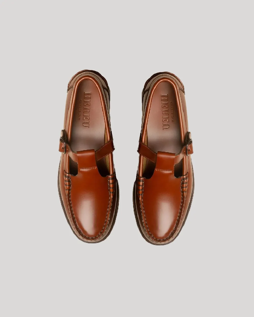 Hereu Alber T-bar Loafer Tan