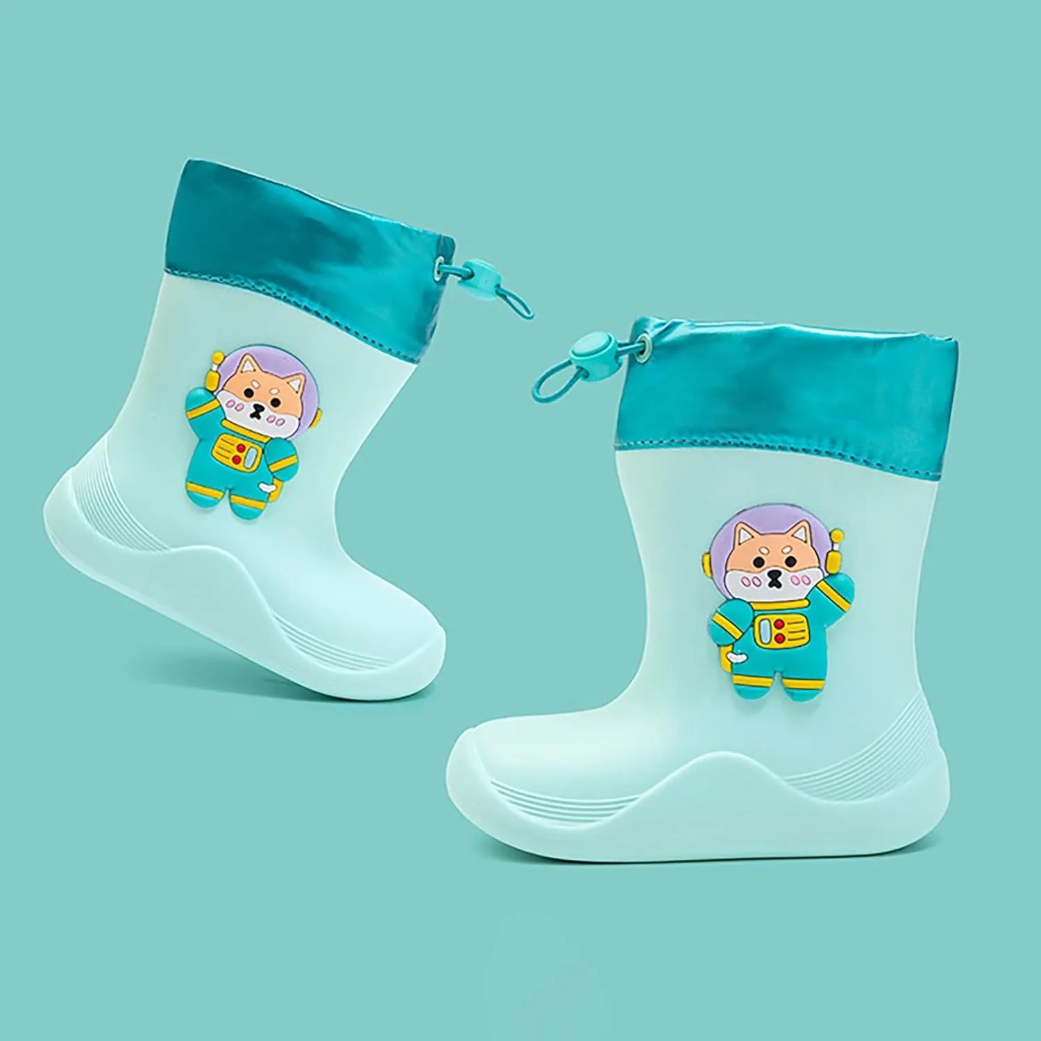 IWIHMIV Babys Rain Boots Children Waterproof Shoes Rain Boots for Kids Girls Dinosaur Rain Boots for Boys Toddler