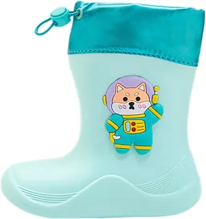 IWIHMIV Babys Rain Boots Children Waterproof Shoes Rain Boots for Kids Girls Dinosaur Rain Boots for Boys Toddler