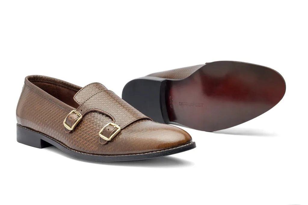 Jacob Monk Straps - Printed Cognac