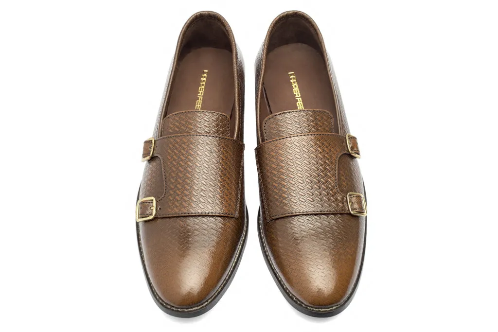 Jacob Monk Straps - Printed Cognac