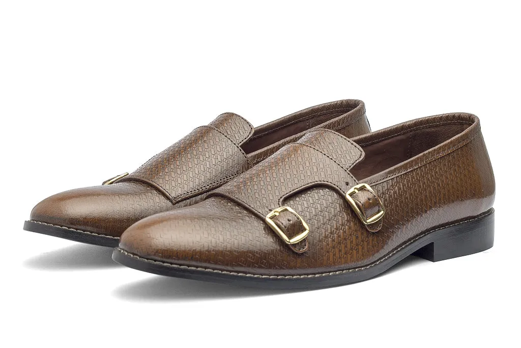 Jacob Monk Straps - Printed Cognac